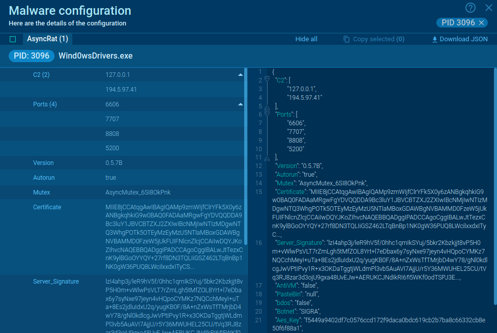 AsyncRAT analysis in ANY.RUN