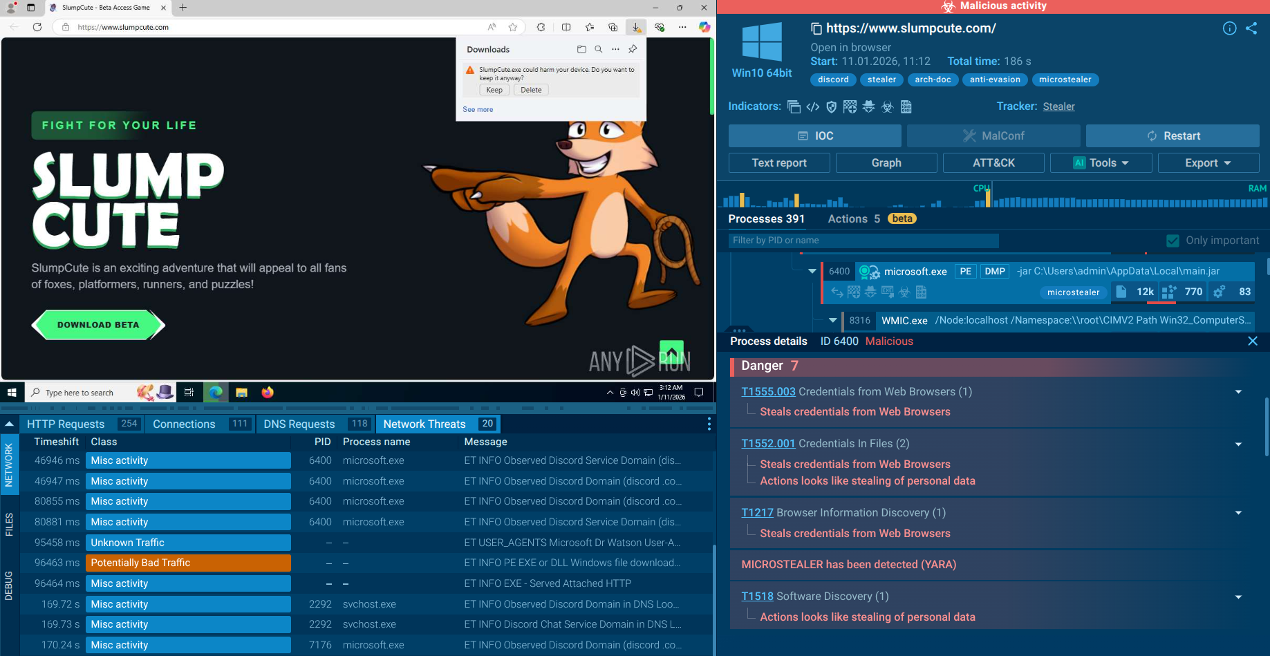 MicroStealer analysis in ANY.RUN